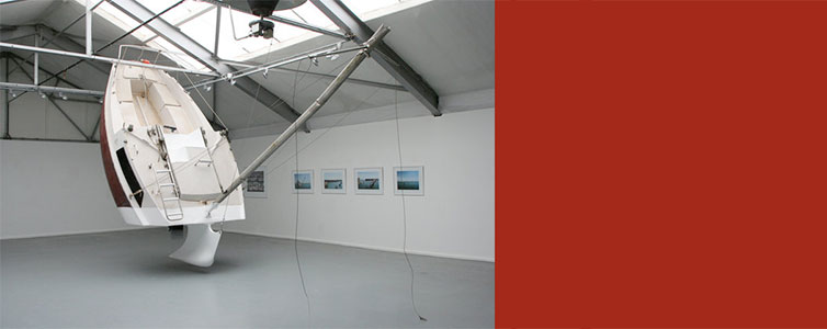 Julien Berthier, Love love, Capsized Boat in Gallery