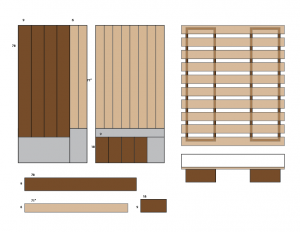 bed platform layout