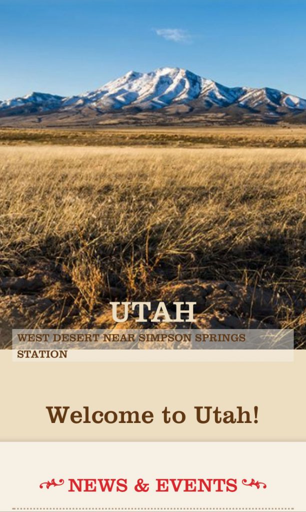 Pony Express Utah phone layout