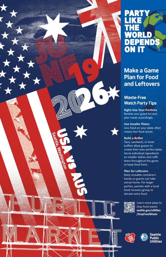 USA vs AUSTRALIA Match in Seattle Poster