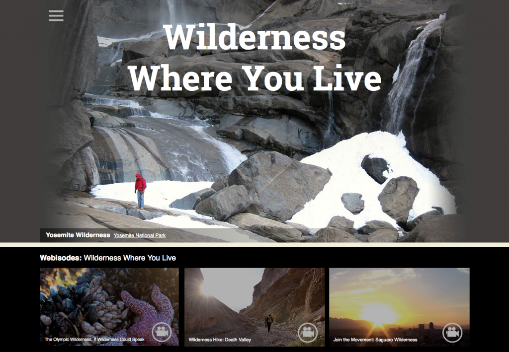 Person exploring the Yosemite Wilderness, in the 