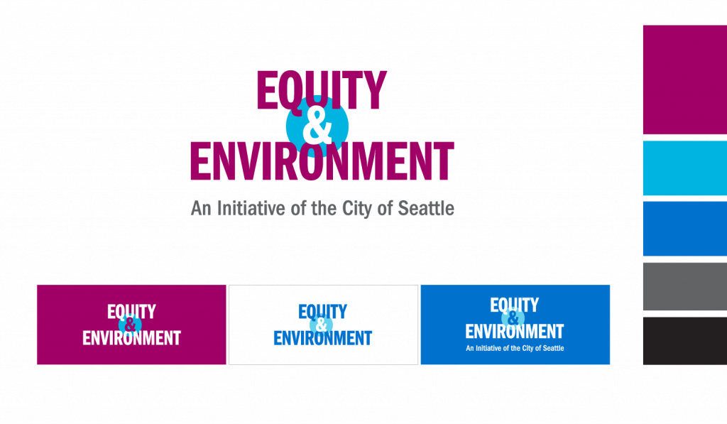 Equity & Environment Logo Design, Color Variations